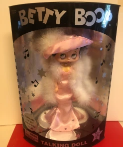 Bettyboopsuperstore Classic Collectibles Betty Boop Talking Pink Gown With Boa Doll (Retired)