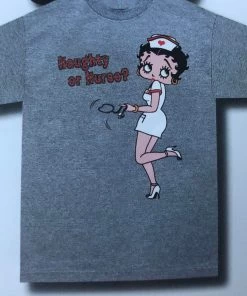 Bettyboopsuperstore Clothing And Apparel Betty Boop Naughty Or Nurse T-Shirt