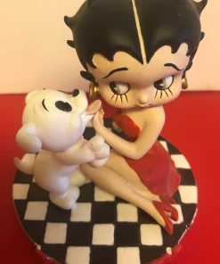 Bettyboopsuperstore Betty Boop And Pudgy's Kiss Figurine (Retired 1999)