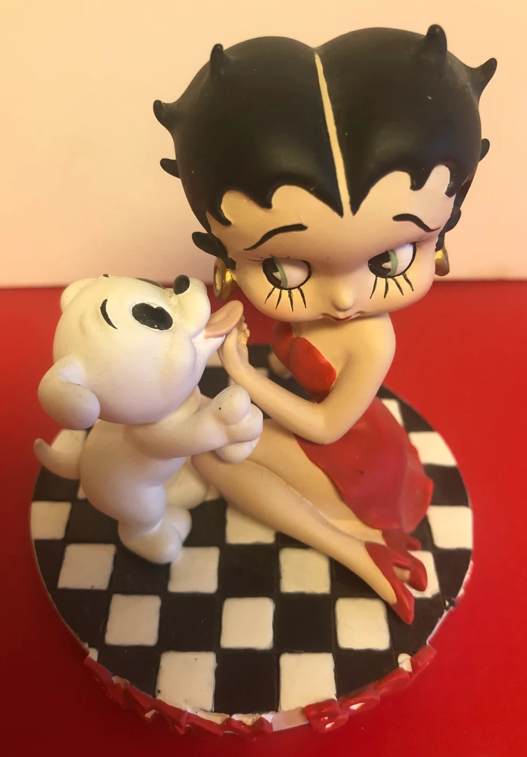Bettyboopsuperstore Betty Boop And Pudgy's Kiss Figurine (Retired 1999) 1 Bettyboopsuperstore Betty Boop And Pudgy's Kiss Figurine (Retired 1999)