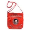 Bettyboopsuperstore Betty Boop Embossed Print Rhinestone Cross Body Purse