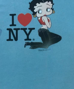 Bettyboopsuperstore Betty Boop I Love NY Flirt T-Shirt Clothing And Apparel