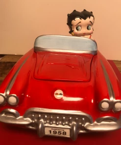 Bettyboopsuperstore Classic Collectibles Betty Boop Litte Red Corvette Cookie Jar Premiere Edition (Retired)