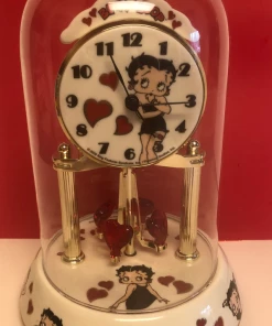 Bettyboopsuperstore Classic Collectibles Betty Boop Hearts Porcelain Anniversary Collectible Clock (Retired)