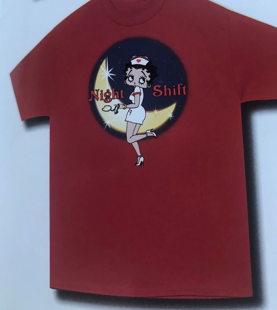 Bettyboopsuperstore Betty Boop Nurse Betty Night Shift T-Shirt Clothing And Apparel 1 Bettyboopsuperstore Betty Boop Nurse Betty Night Shift T-Shirt Clothing And Apparel