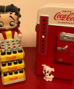 Bettyboopsuperstore Classic Collectibles Betty Boop Coke Vending Machine Salt & Pepper Set Retired
