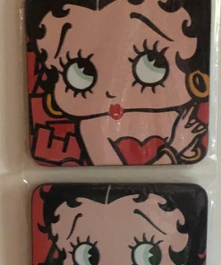 Bettyboopsuperstore Betty Boop 4 Piece Betty Face Coaster Set