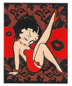 Bettyboopsuperstore Other Stuff Betty Boop Bad Betty Metallic Tapestry Throw
