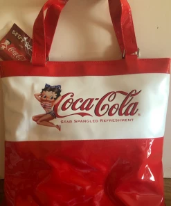 Bettyboopsuperstore Betty Boop Coke Cola Star Spangled Tote Bag Retired Classic Collectibles