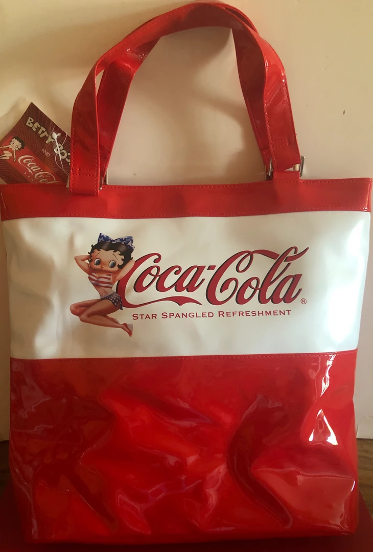Bettyboopsuperstore Betty Boop Coke Cola Star Spangled Tote Bag Retired Classic Collectibles 1 Bettyboopsuperstore Betty Boop Coke Cola Star Spangled Tote Bag Retired Classic Collectibles