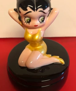 Bettyboopsuperstore Classic Collectibles Betty Boop Gold Star Figurine Trinket Box (Retired)