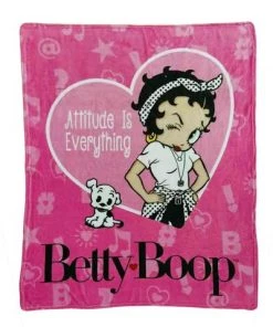 Bettyboopsuperstore Betty Boop Throw Blanket "Attitude"