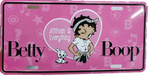 Goodies Galore The Bettyboopsuperstore For Your Car Betty Boop License Plate Attitude Is Everything New Item 1 Goodies Galore The Bettyboopsuperstore For Your Car Betty Boop License Plate Attitude Is Everything New Item