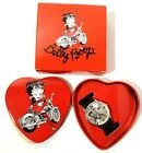 Bettyboopsuperstore Betty Boop Biker Watch In Heart Tin (Retired 2008)
