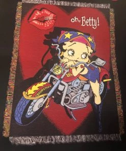 Bettyboopsuperstore Other Stuff Betty Boop Biker Throw