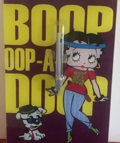 Bettyboopsuperstore Betty Boop Boop Doop-A Doop Glass Clock Retired