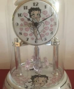 Goodies Galore The Bettyboopsuperstore Betty Boop Pink Hearts And Pudgy Anniversary Clock Retired