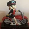 Bettyboopsuperstore Betty Boop Biker AM/FM Clock Radio Retired Very Hard To Find! Classic Collectibles