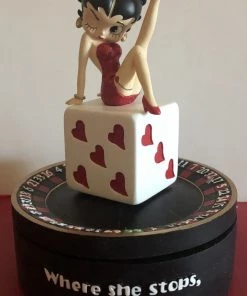 Bettyboopsuperstore Betty Boop Where She Stops Musical Figurine Hard To Find And Retired Classic Collectibles