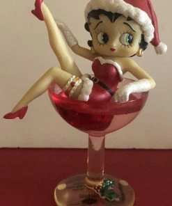 Bettyboopsuperstore Betty Boop Santa Baby In A Glass Retired Classic Collectibles