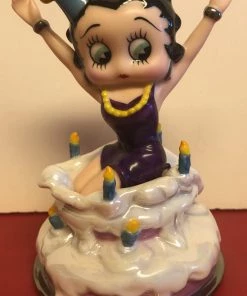 Bettyboopsuperstore Betty Boop Franklin Mint Happy Birthday Salt And Pepper Set Retired/Hard To Find.