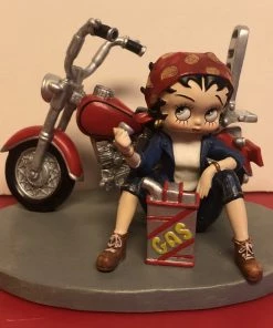 Bettyboopsuperstore Betty Boop Biker With Gas Can Retired