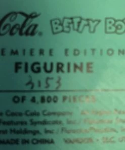 Betty Boop Super Store Betty Boop Coca Cola Limited Edition Golfer Betty Retired Classic Collectibles