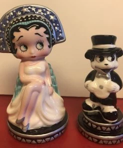 Bettyboopsuperstore Betty Boop Deco Salt And Pepper Set Retired Hard To Find