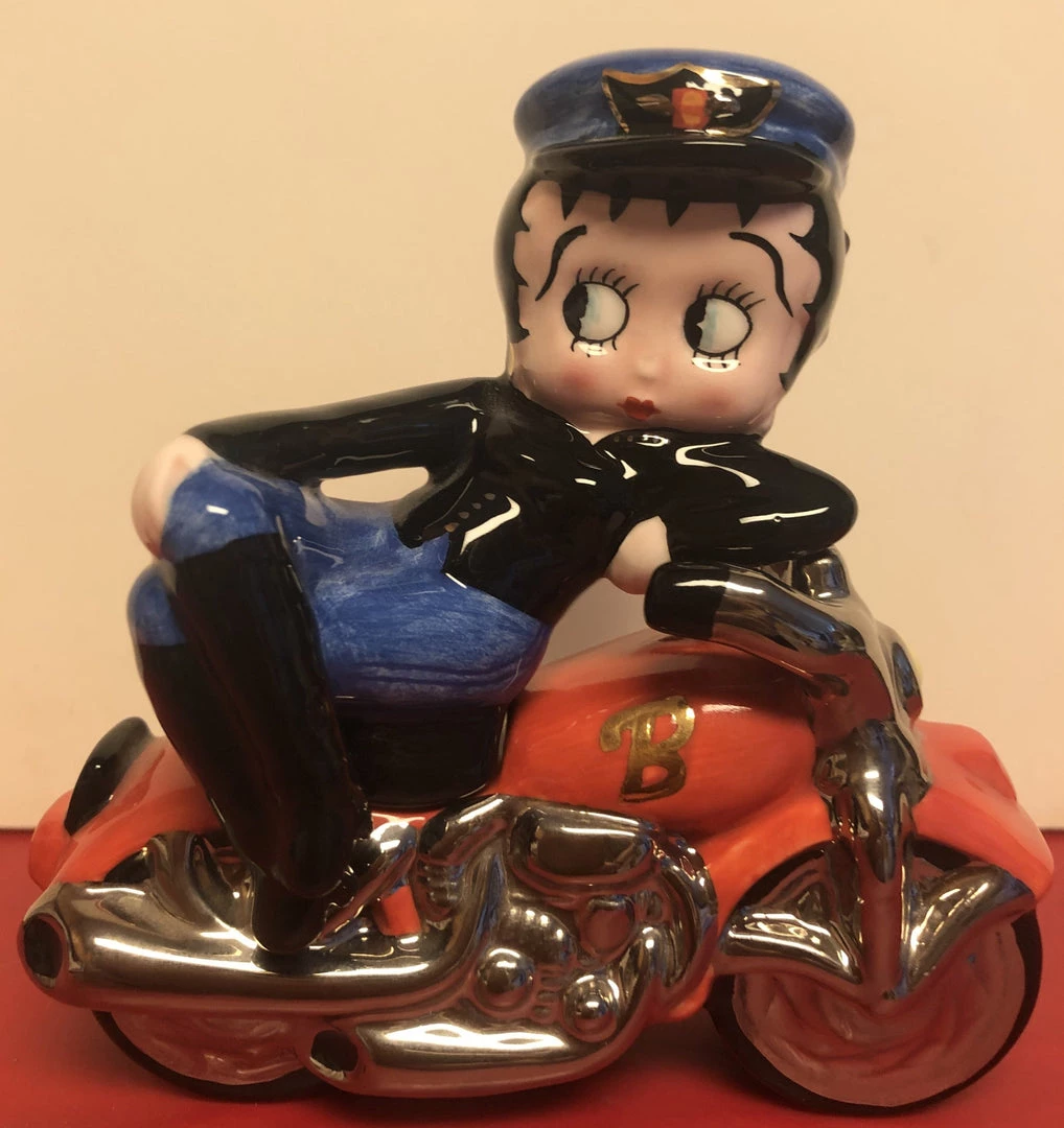 Bettyboopsuperstore Motorcycle Betty By Clay Art Salt And Pepper Shaker Set Retired 1 Bettyboopsuperstore Motorcycle Betty By Clay Art Salt And Pepper Shaker Set Retired