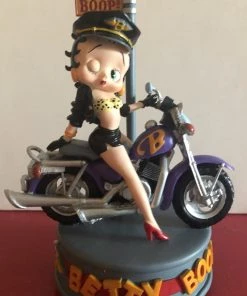 Bettyboopsuperstore Classic Collectibles Betty Boop Motorcycle Music Box Sexy Biker Retired