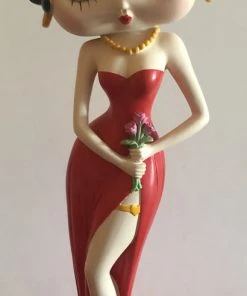 Bettyboopsuperstore Betty Boop Special Edition Red Dress Holding Flowers Retired Very Hard To Find