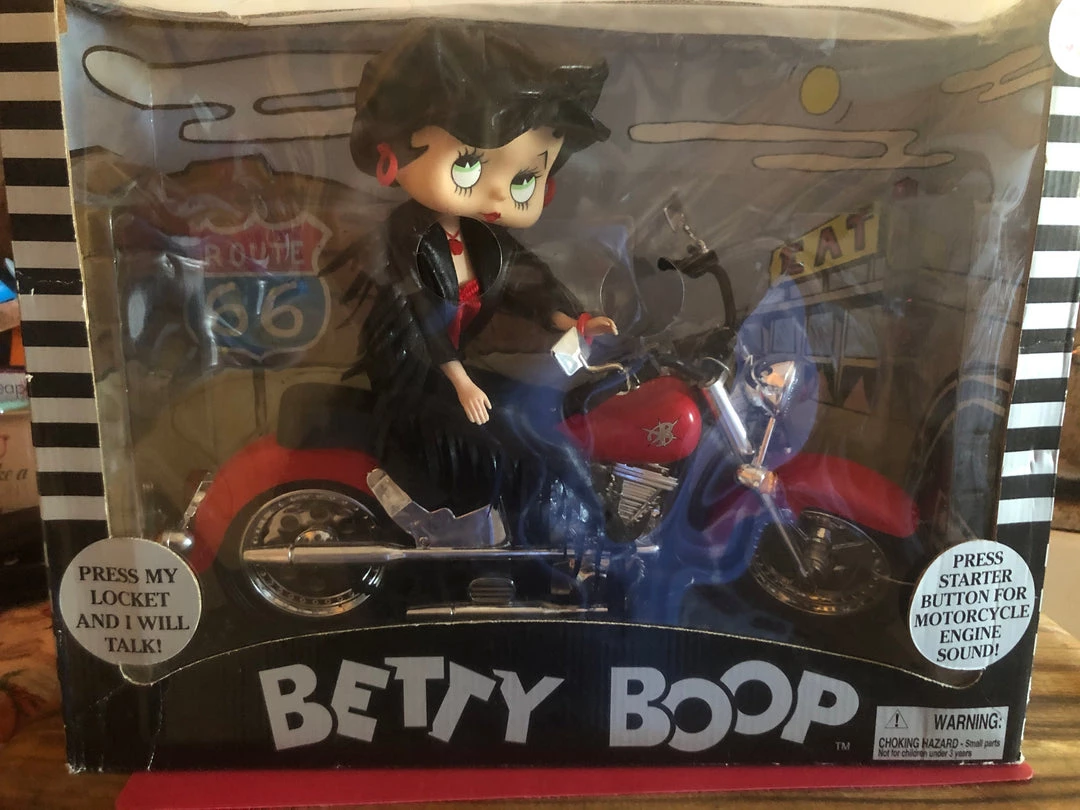 Bettyboopsuperstore Betty Boop Biker Talking Doll Retired 1 Bettyboopsuperstore Betty Boop Biker Talking Doll Retired