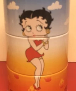 Betty Boop Super Store Betty Boop 3 Piece Stacking Naughty And Nice Tin With Lid Retired