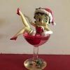 Betty Boop Super Store Betty Boop Santa Betty Wine Glass Retired Hard To Find Betty Boop Christmas