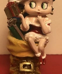 Goodies Galore The Bettyboopsuperstore Betty Boop In A Santa Boot Ornament Retired Betty Boop Christmas