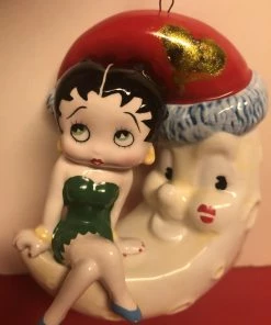 Goodies Galore The Bettyboopsuperstore Betty Boop Christmas Betty Boop Sitting On The Moon Ornament Retired