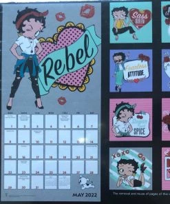 Goodies Galore The Bettyboopsuperstore Betty Boop 2022 Mini Wall Calendar Desktop