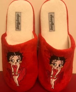 Betty Boop Super Store Betty Boop Marilyn Red Dress Slippers New