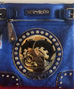 Betty Boop Super Store Betty Boop Rhinestone Face/BB Imprint Purse New On The Go