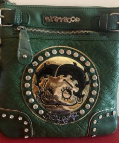 Betty Boop Super Store Betty Boop Rhinestone Face/BB Imprint Purse New On The Go