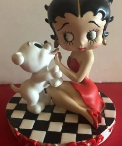 Bettyboopsuperstore Betty Boop And Pudgy's Kiss Figurine (Retired 1999)