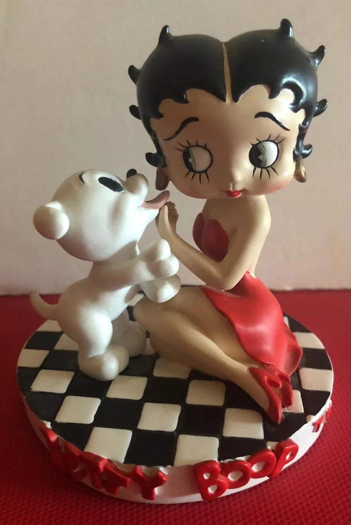 Bettyboopsuperstore Betty Boop And Pudgy's Kiss Figurine (Retired 1999) 2 Bettyboopsuperstore Betty Boop And Pudgy's Kiss Figurine (Retired 1999)