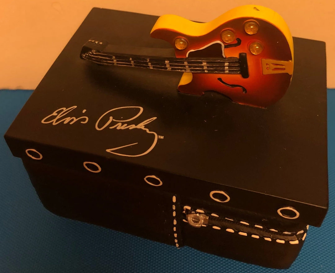 Betty Superstore Classic Collectibles Elvis Trinket Box With Guitar Lid Retired 2 Betty Superstore Classic Collectibles Elvis Trinket Box With Guitar Lid Retired