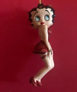 Bettyboopsuperstore Betty Boop Christmas Betty Boop Red Gown Ornament