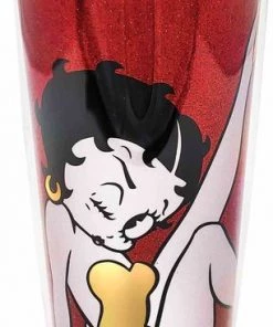 Bettyboopsuperstore Kitchen Betty Boop Red Glitter Travel Mug