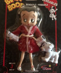 Bettyboopsuperstore Classic Collectibles Betty Boop I Don't Do Mornings Bendable Doll With Pudgy