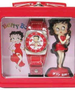 Bettyboopsuperstore Classic Collectibles Betty Boop Fashion Watch And Figurine Gift Set