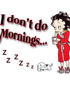 Bettyboopsuperstore Betty Boop Magnet I Don'st Do Mornings....