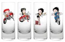 Bettyboopsuperstore Kitchen Betty Boop Biker Shooter Set
