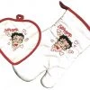 Bettyboopsuperstore Kitchen Betty Boop Hearts, 2-Piece Oven/Mitt Potholder Set